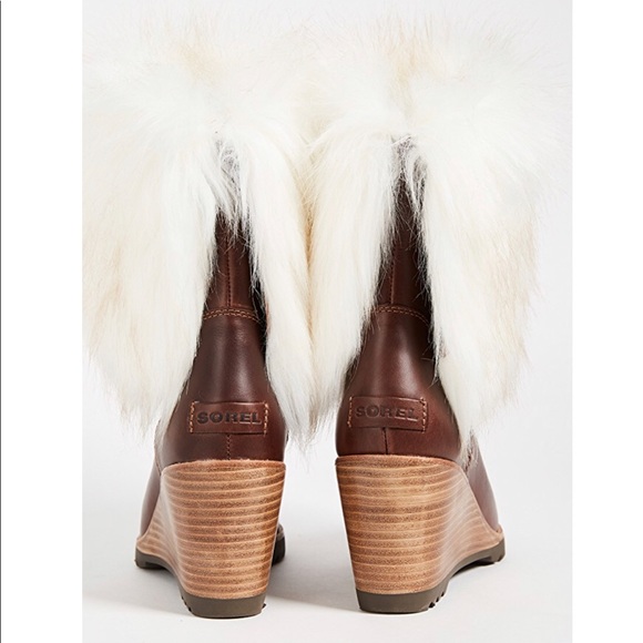 Sorel Park City Short Wedge Booties Size 6 New - Picture 3 of 8